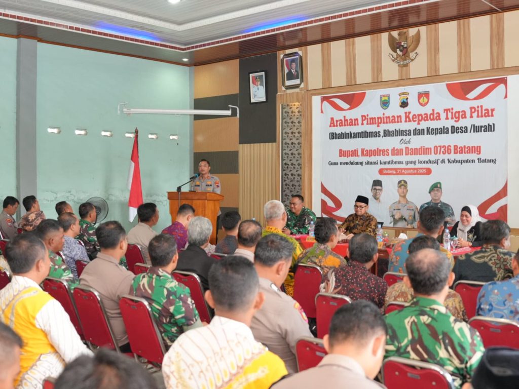 Tiga Pilar Batang Dikumpulkan, Bahas Strategi Jaga Kamtibmas dan Atasi Kemiskinan