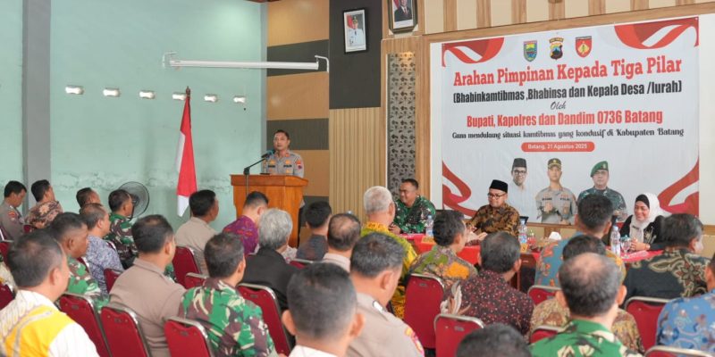 Tiga Pilar Batang Dikumpulkan, Bahas Strategi Jaga Kamtibmas dan Atasi Kemiskinan