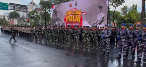 Polrestabes Surabaya Terapkan Pengalihan Arus untuk Puncak Hari Juang Polri 2025