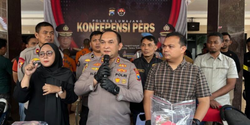 Polres Lumajang Amankan 2 Tersangka Pencurian 91 Unit Meteran Air Milik Perumdam Tirta Mahameru