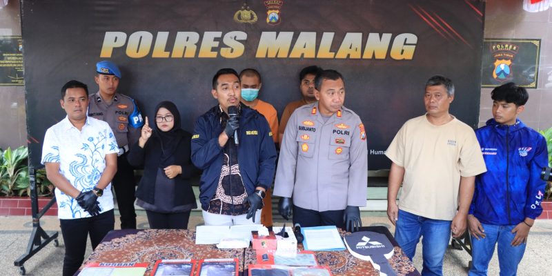 Kurang dari 24 Jam, Polres Malang Berhasil Amankan Tersangka Pencurian Mobil