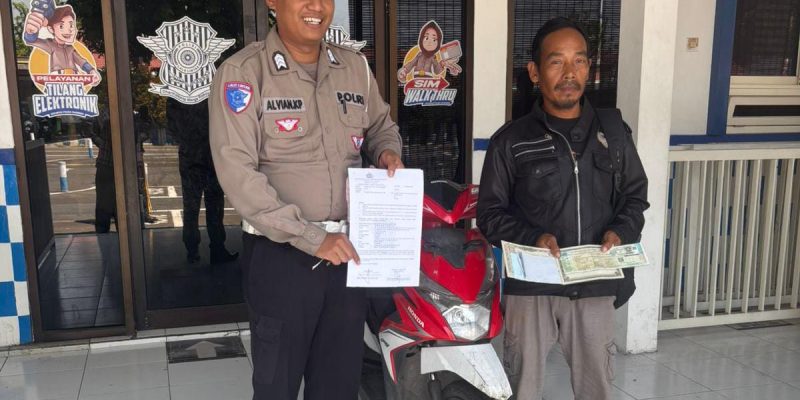 Motor Hilang 7 Bulan di Jombang, Kembali ke Pemilik Saat Operasi Lalu Lintas Polres Pasuruan