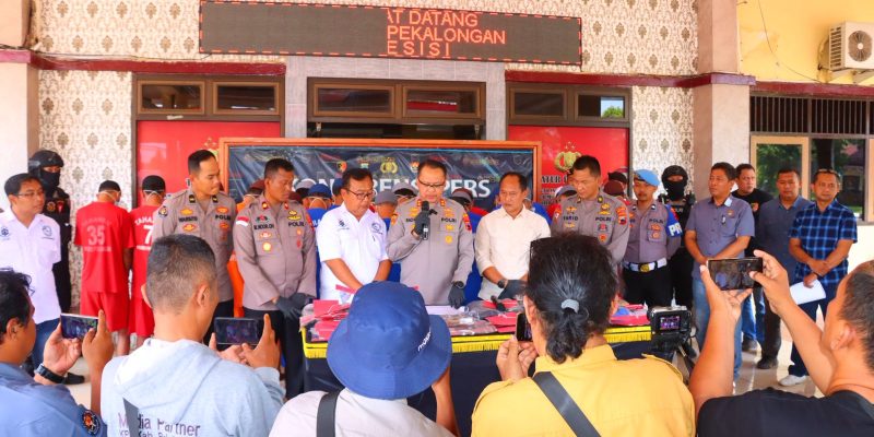 Curanmor hingga Narkoba, Polres Pekalongan Ungkap Kasus Menonjol Juli–Agustus 2025