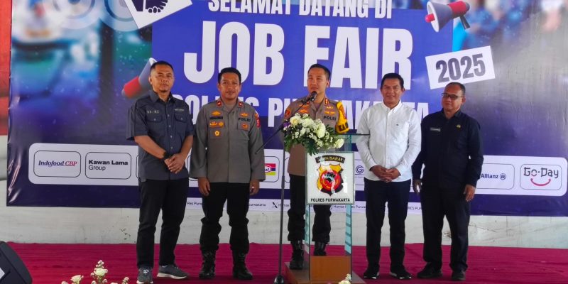 Bantu Pemerintah Kurangi Pengangguran, Polres Purwakarta Gelar Job Fair