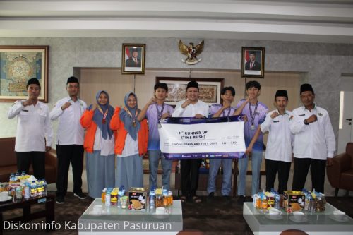 Bupati Rusdi Apresiasi 3 Pelajar MAN 1 Pasuruan Juarai Kompetisi Robotika Dunia