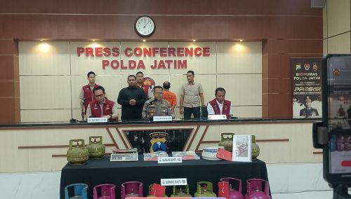 Polda Jatim Ungkap Penyalahgunaan LPG Subsidi di Malang