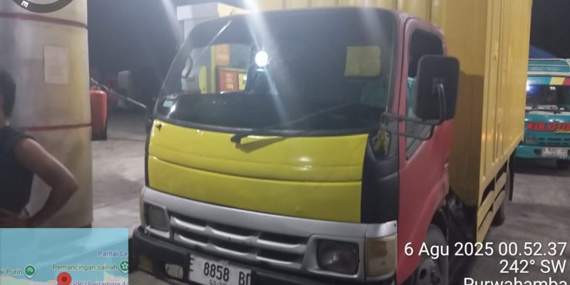 Tertangkap Tangan! Truk Bok Diduga Angkut Solar Subsidi Diamankan Polsek Suradadi Tegal