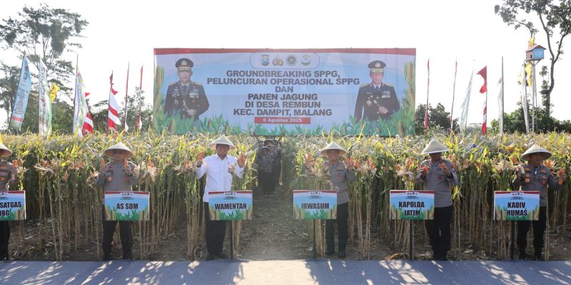 Panen Raya Jagung di Malang, Wujud Nyata Komitmen Polri dalam Ketahanan Pangan Nasional