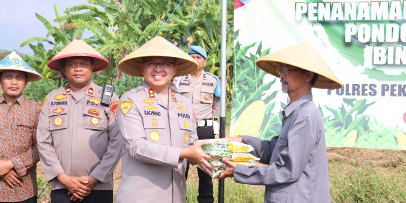 Polres Pekalongan Gandeng Ponpes Tanam Jagung, Dukung Ketahanan Pangan Nasional