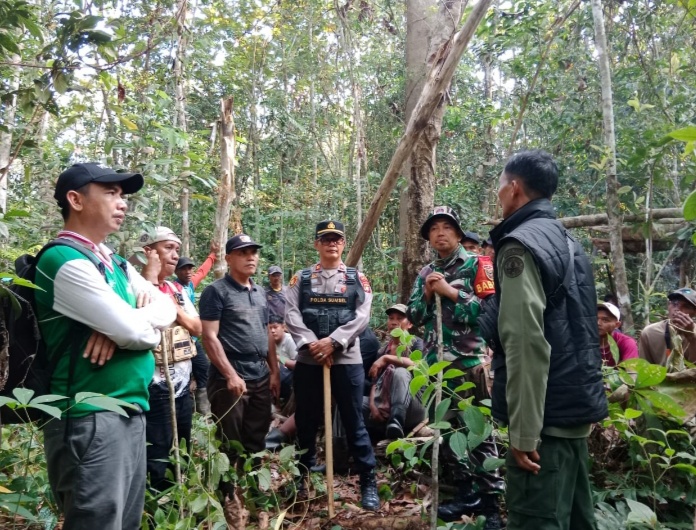 Tim Gabungan Polres Musi Rawas Identifikasi Keberadaan Beruang yang Menyerang Warga