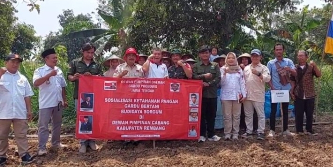 Langkah Nyata Menuju pangan Mandiri, Bersama Ketua DPC Gardu Prabowo Rembang