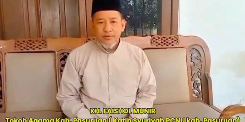 KH Faishol Munir Imbau Warga Pasuruan Jaga Kondusivitas, Tidak Terprovokasi Isu yang membuat kerusakan