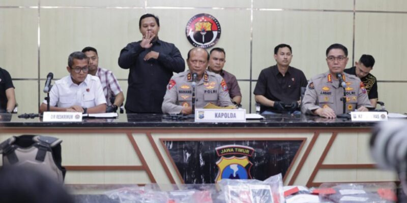 Polda Jatim Ungkap Ratusan Pelaku Aksi Anarkis di 10 Kota, Kerugian Capai Rp.256 Miliyar