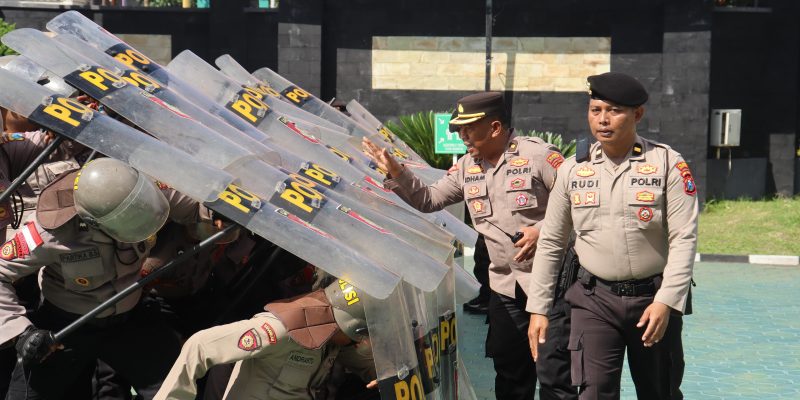 Profesional, Humanis, Terlatih: Polresta Banyuwangi Mantapkan Personel Lewat Latihan Teknis Dalmas