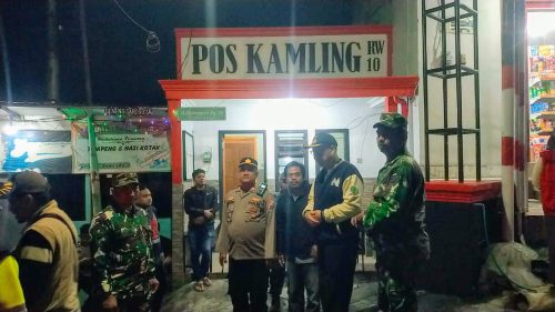 Giat Rutin Patroli Gabungan Polsek Prigen Gandeng TNI, Satpol PP, dan Linmas Wujudkan Situasi Aman Kondusif