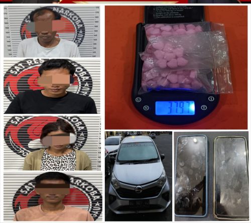 SatRes Narkoba Polres Lubuk Linggau Meringkus 4 Tersangka Pengedar Pil Ekstasi ini barang buktinya