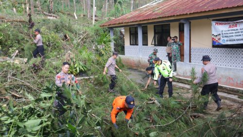 Kapolres Pekalongan Turun Tangan, Pimpin Langsung Evakuasi dan Pembersihan Pasca Bencana di Petungkriyono