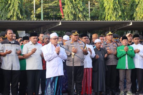 Polres Pasuruan mengikuti Apel Kebangsaan dan Doa Bersama