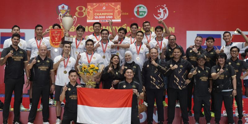 Jakarta Bhayangkara Presisi Juara Turnamen Voli Internasional di Vietnam