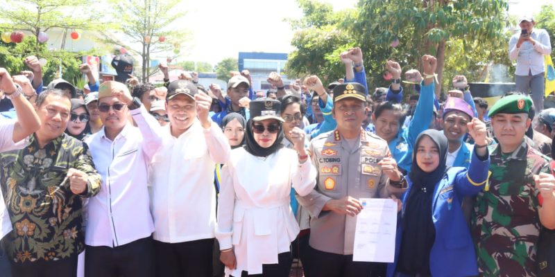 Tiga Kali Aksi Mahasiswa di Mapolresta Sidoarjo Berlangsung Damai