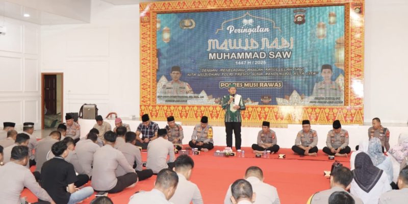 Polres Musi Rawas Gelar Peringatan Maulid Nabi Muhammad SAW 1447 H