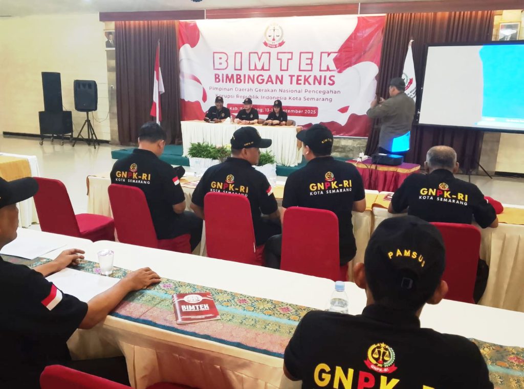 Bimtek GNPK RI Semarang: Perkuat Kapasitas Anggota Cegah Korupsi