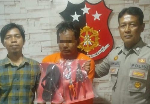 Polsek Krembangan Amankan Pelaku Pencurian Modus Kempes Ban di Jalan Dupak Rukun