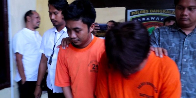 Viral Jambret Kalung di Pom Mini, Satreskrim Polres Bangkalan Berhasil Bekuk 2 Pelaku