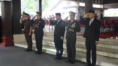 Kapolres Nganjuk Hadiri Upacara Hari Sumpah Pemuda ke-97 Bersama Forkopimda