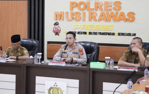 Antisifasi Cuaca Ekstrem, Polres Musi Rawas Bersama Pemda Gelar Rapat Koordinasi Lintas Sektoral Kesiapsiagaan Penanggulangan Bencana Alam