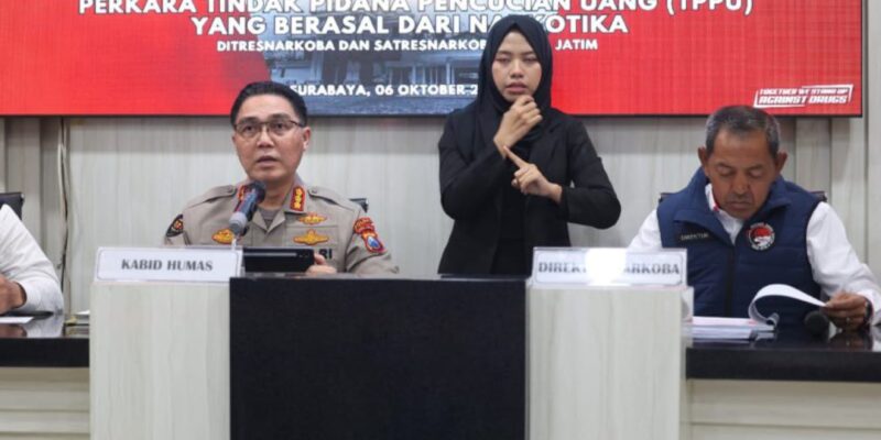 Polda Jatim Ungkap 1.757 Kasus Narkoba dan Sita Aset Rp 30,1 Miliyar dari Jaringan TPPU
