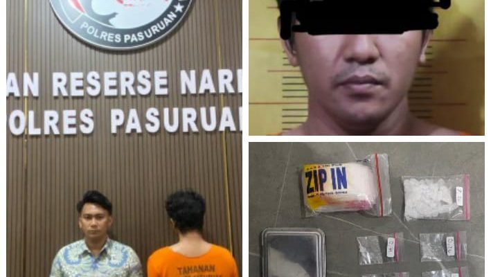 Polres Pasuruan Tangkap Pengedar Sabu di Gempol, Amankan 8 Poket Siap Edar