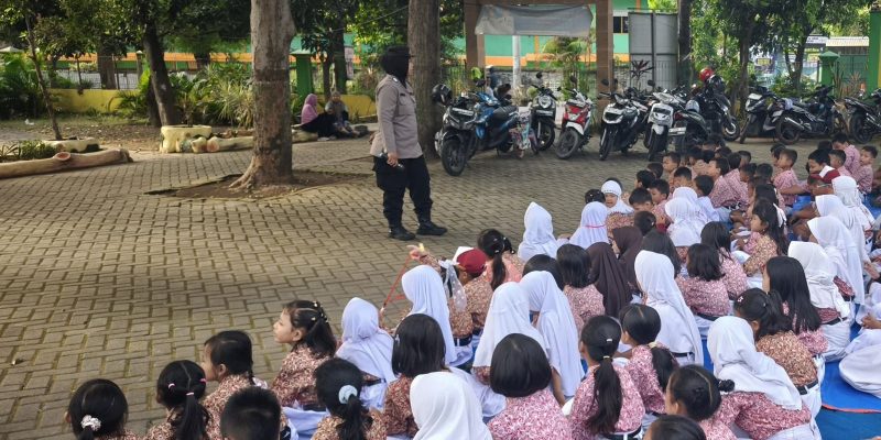 Polsek Beji Gelar Penyuluhan Antibullying dan Keselamatan Berlalu Lintas di SDN Sidowayah 1