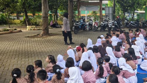 Polsek Beji Gelar Penyuluhan Antibullying dan Keselamatan Berlalu Lintas di SDN Sidowayah 1