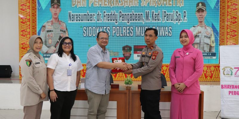 Polres Musi Rawas Gelar Pemeriksaan Paru dan Spirometri untuk Tingkatkan Kesehatan Personel