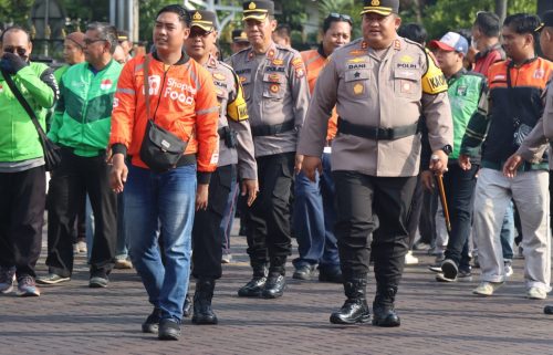 Polres Pasuruan Gelar Apel Akbar Ojol Indonesia, Perkuat Sinergi Jaga Kamtibmas