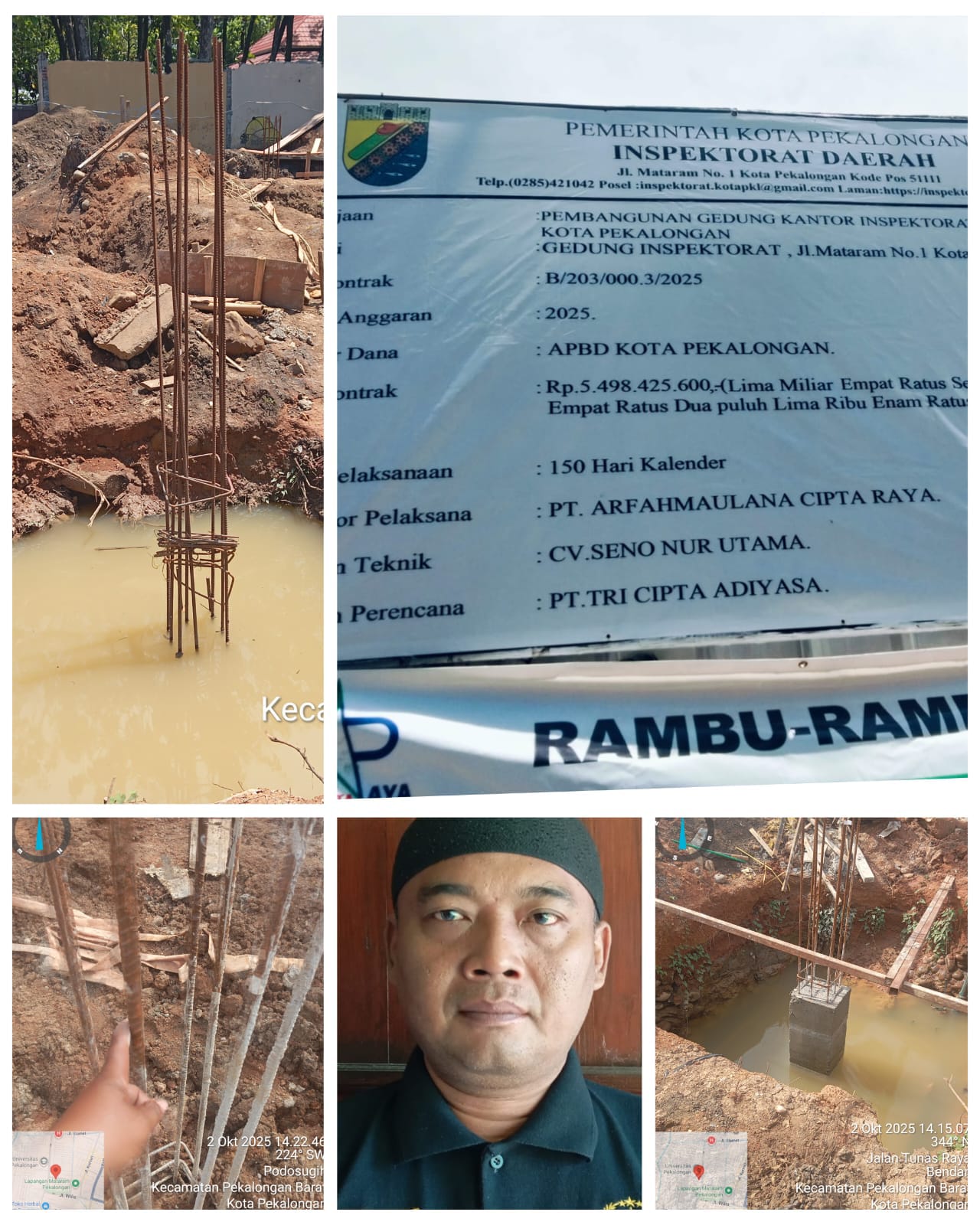 Pembangunan Gedung Inspektorat Pekalongan Rp5,49 Miliar Diduga Bermasalah, GNPK RI Pekalongan Raya Desak Pengawasan Ketat