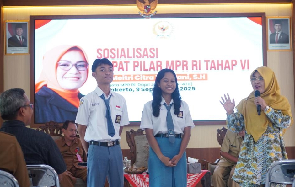 Aleg DPR RI Meitri, Tekankan Pentingnya Empat Pilar Bagi Generasi Muda di Mojokerto