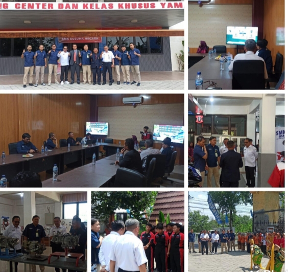 SMK Kusuma Negara Baron Kertosono Terima kunjungan dari PT Yamaha Jakarta