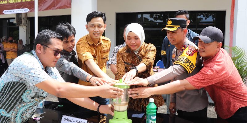 Bentuk Sinergitas, Wakili Kapolres Musi Rawas, Wakapolres Hadiri Pemusnahan Barang Bukti di Kejaksaan Negeri Musi Rawas