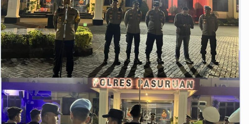 Polres Pasuruan Gelar Patroli Skala Besar Cegah Gangguan Kamtibmas di Akhir Pekan