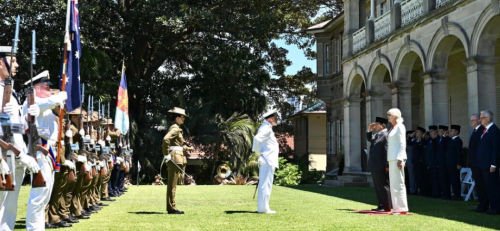 Gubernur Jenderal Australia Sam Mostyn Sambut Presiden Prabowo dengan Upacara Kenegaraan