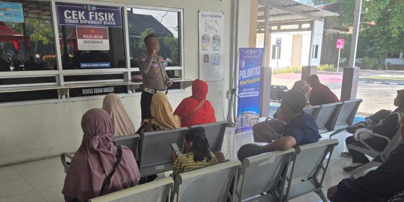 Polantas Menyapa, KB Samsat Gresik Wujudkan Pelayanan Prima bagi Masyarakat