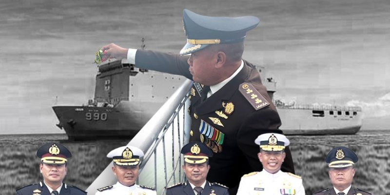 Peringati Hari Pahlawan, Aspidmil Kejati Jatim Hadiri Upacara Tabur Bunga di KRI dr. Soeharso