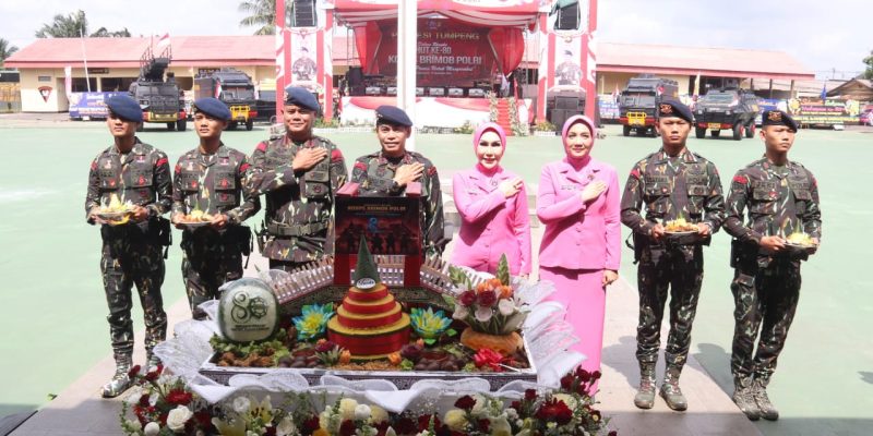 Kapolda Sumsel Pimpin Syukuran HUT Ke-80 Brimob di Mako Satbrimob Palembang