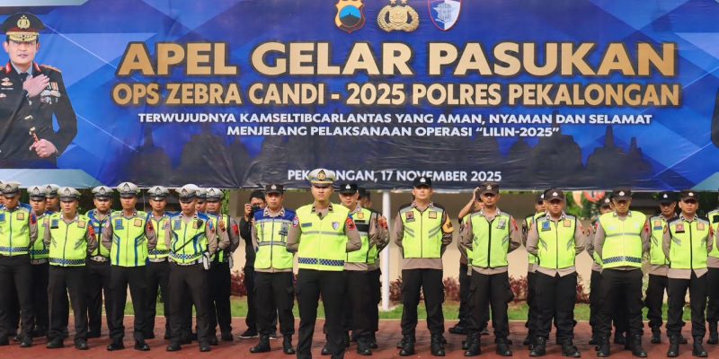 Operasi Zebra Candi 2025 Dimulai, Kapolres Pekalongan Ingatkan Personel Bertindak Persuasif dan Humanis