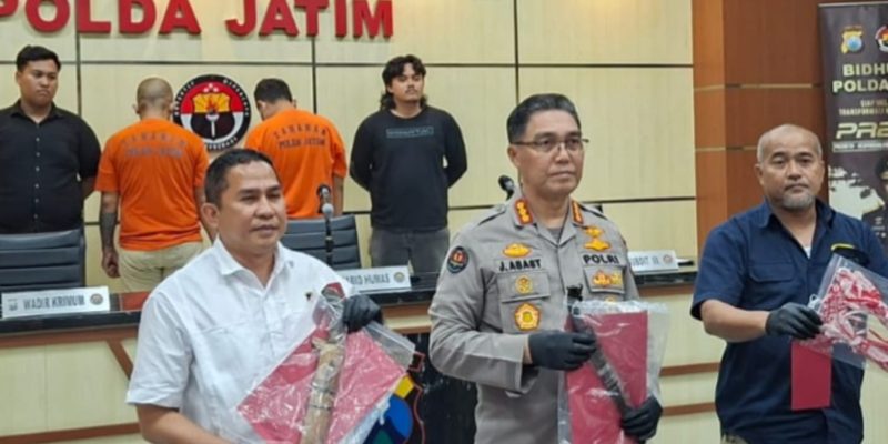 Jatanras Ditreskrimum Polda Jatim Bekuk Spesialis Perampok Minimarket Lintas Kota