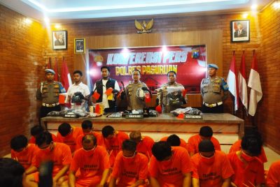 Ungkap 104 Kasus dan Amankan 71 Tersangka, Polres Pasuruan Raih Peringkat 5 Ops Sikat Semeru 2025