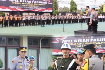 Polresta Banyuwangi Gelar Pasukan Operasi Zebra Semeru 2025: Keselamatan Berlalulintas Prioritas Utama