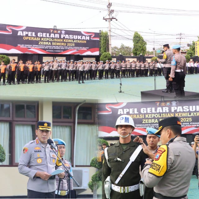 Polresta Banyuwangi Gelar Pasukan Operasi Zebra Semeru 2025: Keselamatan Berlalulintas Prioritas Utama
